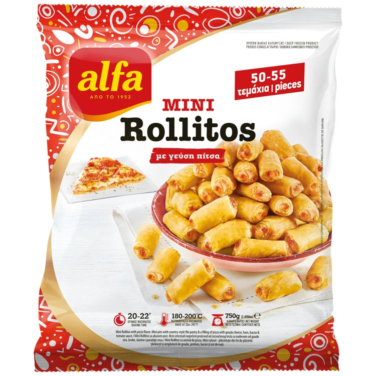Minipizzarullar "rollitos" 750g ALFA