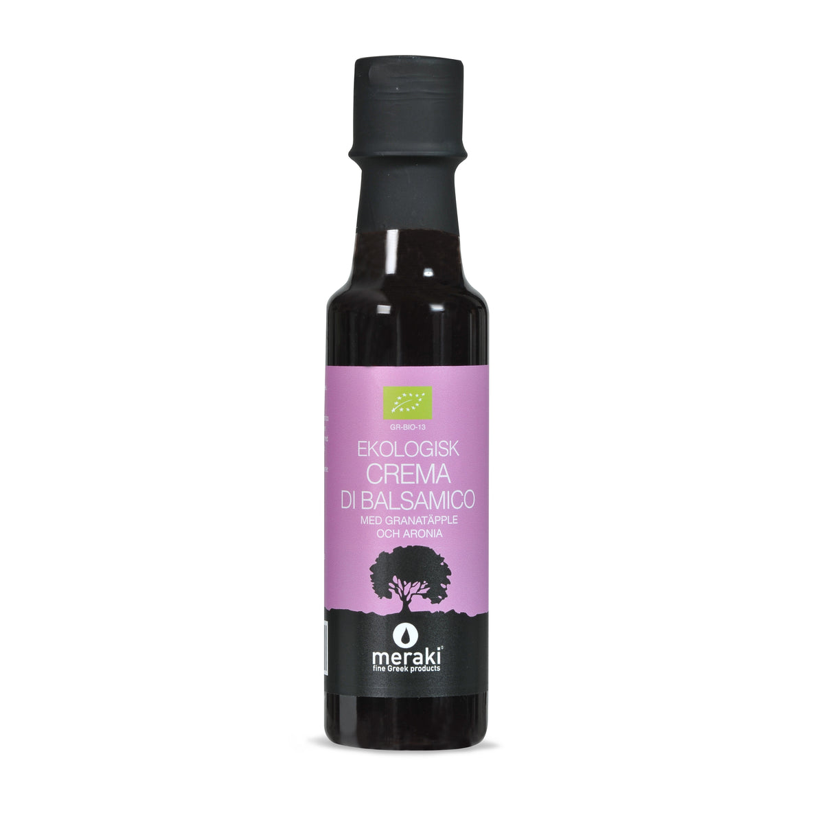 Ekologisk crema di balsamico med granatäpple och aronia MERAKI 200 ml petflaska
