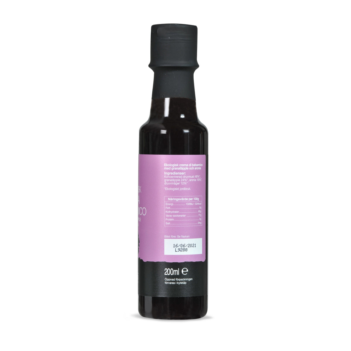 Ekologisk crema di balsamico med granatäpple och aronia MERAKI 200 ml petflaska