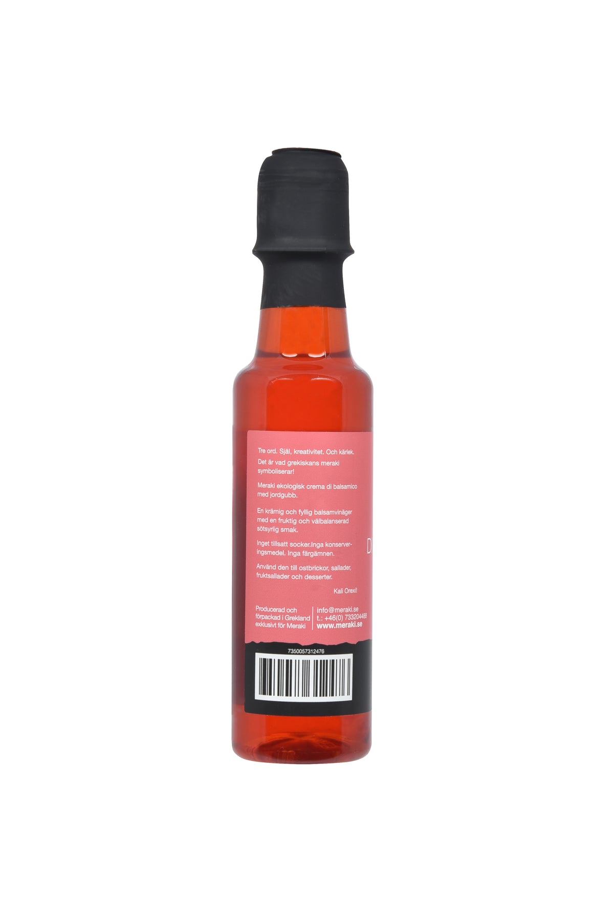 Ekologisk crema di balsamico med jordgubbar MERAKI 200 ml petflaska