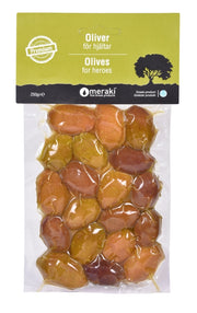 Gröna oliver för hjältar 250gr MERAKI
