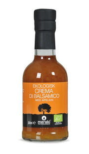 Organic crema di balsamico with orange MERAKI 200ml glass bottle