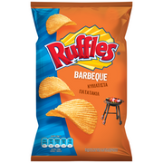 Fluted BBQ potato chips RUFFLES 400g