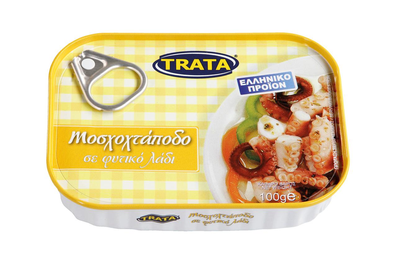 Myskbläckfisk i olja TRATA 100g