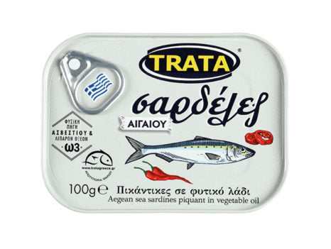 Sardiner starka i olja TRATA 100g
