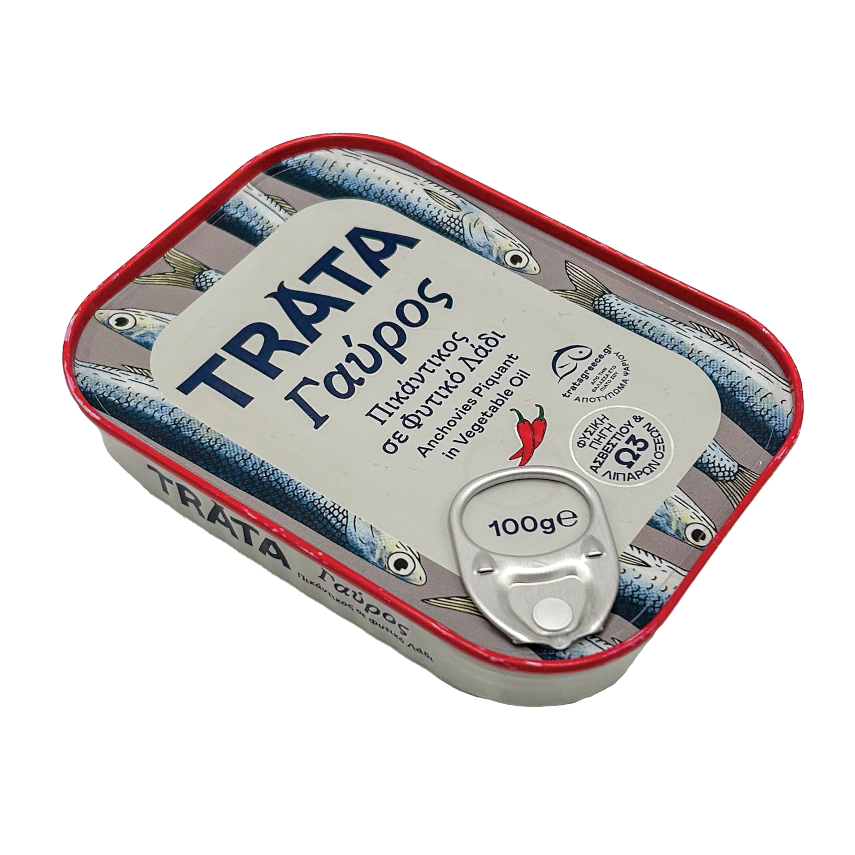 Ansjovis kryddig i olja TRATA 100g