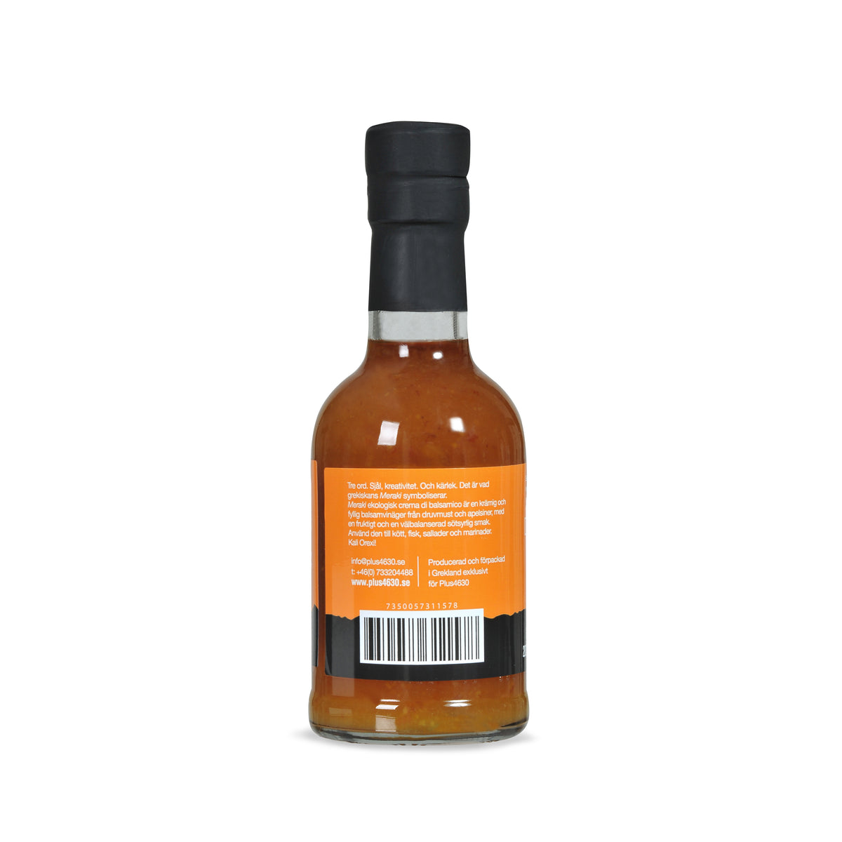 Organic crema di balsamico with orange MERAKI 200ml glass bottle