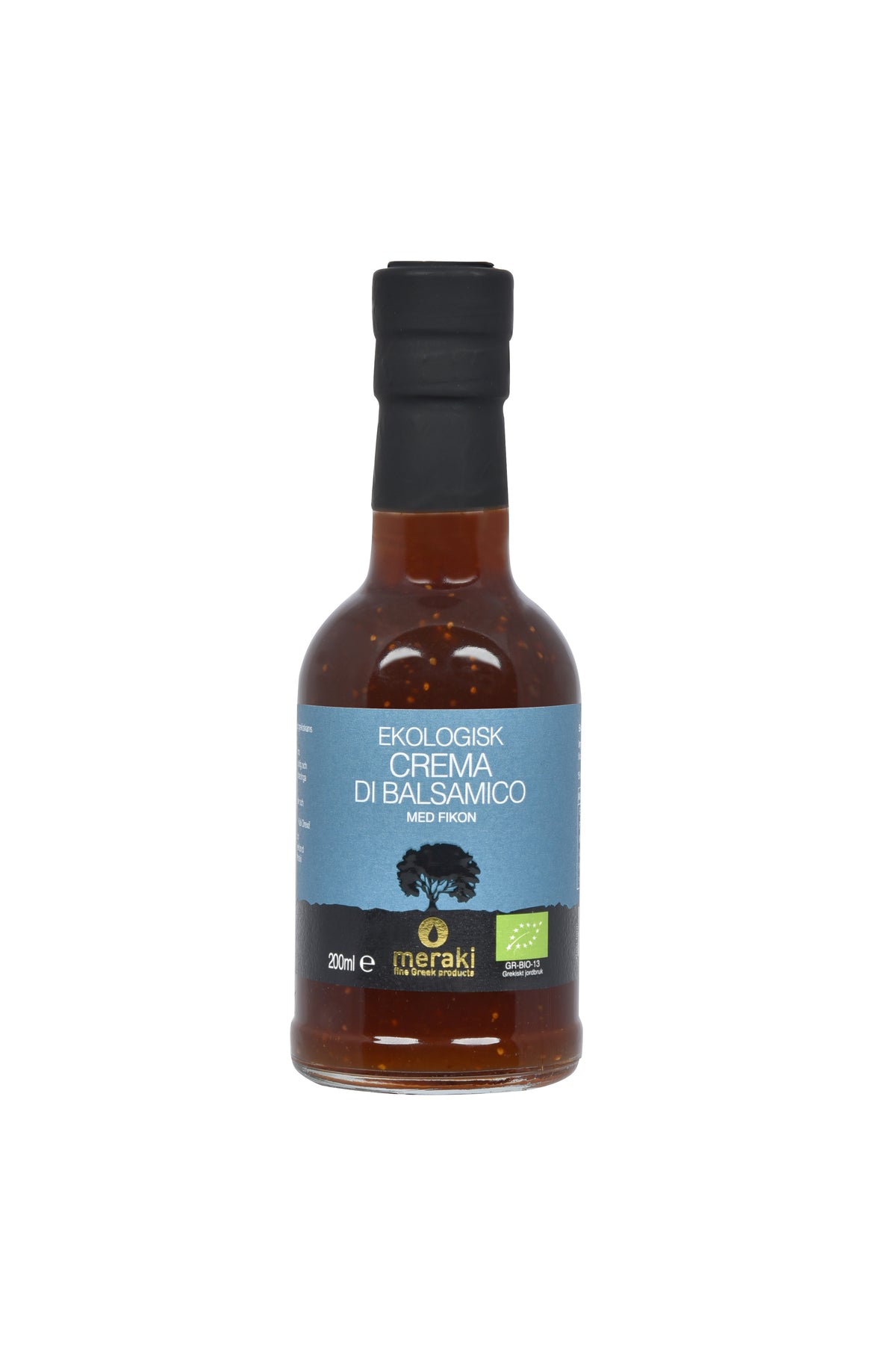 Organic crema di balsamico with fig MERAKI 200ml glass bottle