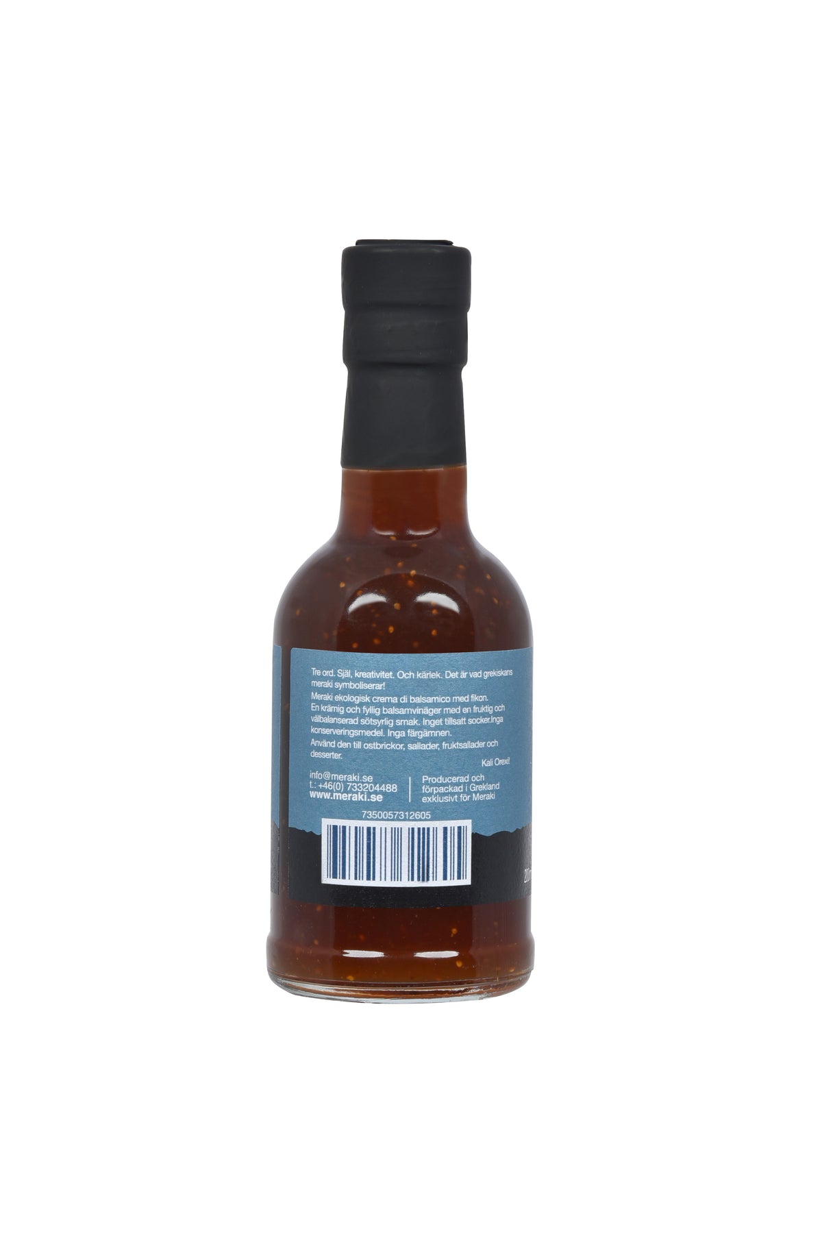 Organic crema di balsamico with fig MERAKI 200ml glass bottle