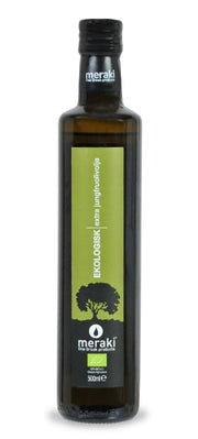 Organic extra virgin olive oil from Crete MERAKI 750ml (MILD)