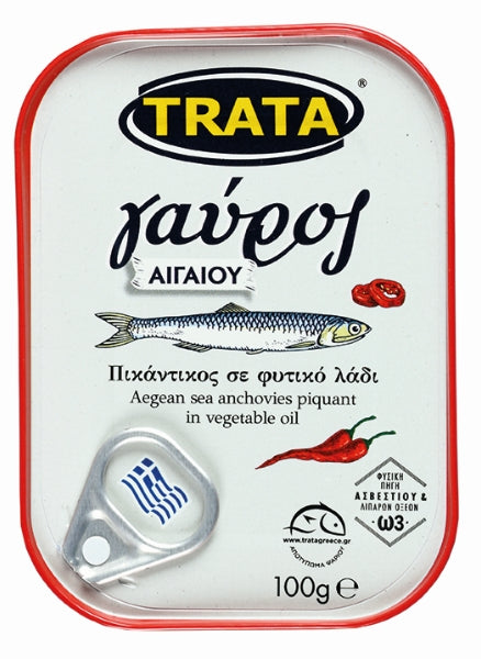 Ansjovis kryddig i olja TRATA 100g