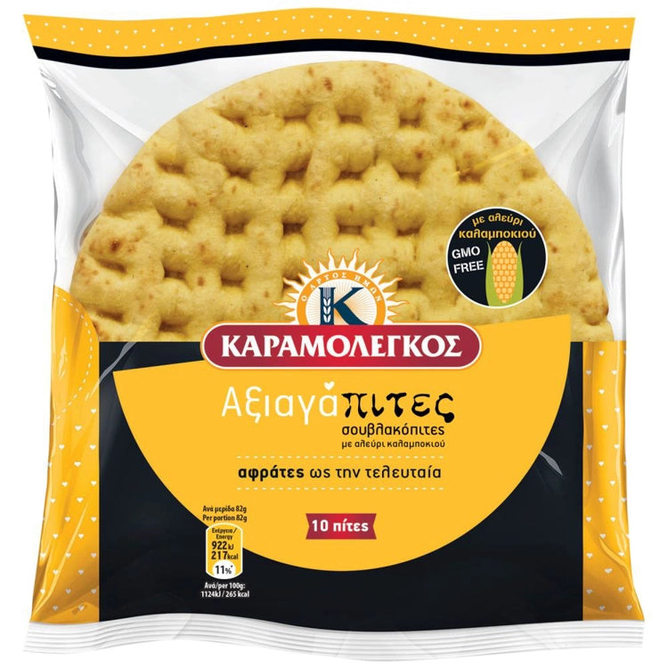 Pitabröd 10st 18cm KARAMOLEGOS 820g OBS! Fryst!