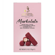 Kakor "Markolato" fyllda med jordgubbskräm och röda kaksmulor BISCOTTI TSOUNGARI 170g