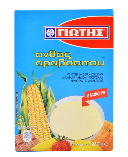 6 puddingkrämer JOTIS 260g (vanilj, choklad, banan, citron, apelsin, jordgubb)