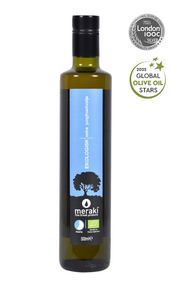 Organic extra virgin olive oil from Crete MERAKI 500ml (Pungent)