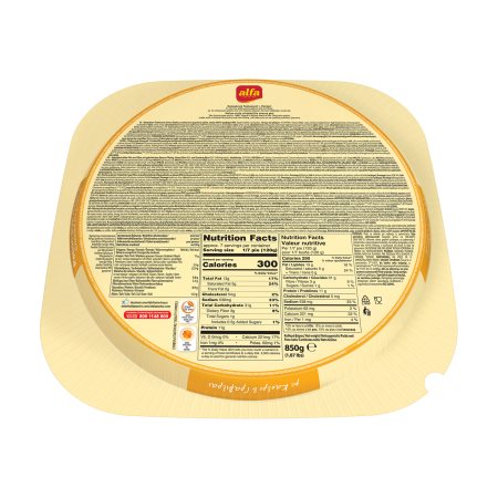 Ostpaj med kaseri- och gravieraost "tsalakoti" ALFA 800g OBS! Fryst!
